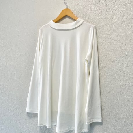 mizuiro ind 襟付きロングスリーブプルオーバー