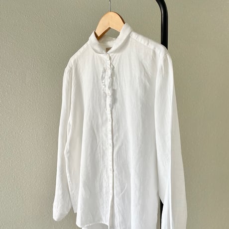 販売継続品 / 中川政七商店 手織り麻を使ったフリルシャツ