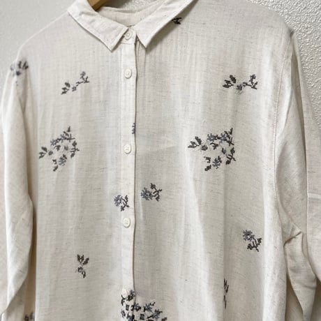【3色展開】select 花刺刺繍入りジャカードワンピース