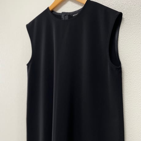 mizuiro ind ノースリーブAラインワンピース【ブラック】