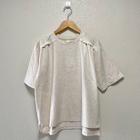 【4色展開】select 肩フリルデザインカットソー
