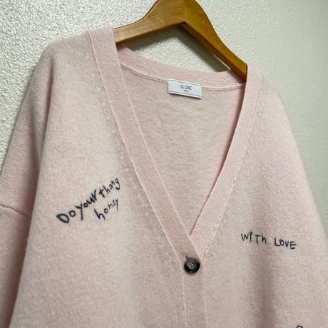 2024AW / SLOBE IENA embroidery カーディガン