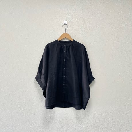 Leshy forest 切り替えスリーブ リネンビッグシャツ