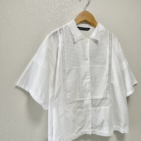 mizuiro ind レースパターンシャツ