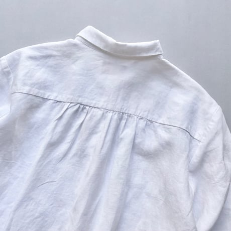 販売継続品 / 中川政七商店 手織り麻を使ったフリルシャツ