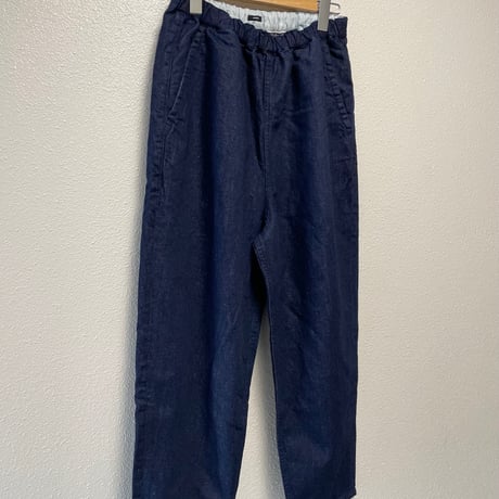 2024SS / TISSU サフィランリネンデニム イージーテーパードPT