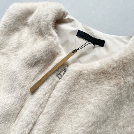 タグ付き未使用品 / 2025AW / vivapresto ファーベスト 【アイボリー】