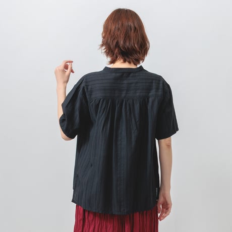 【4色展開】select バンドカラーブラウス