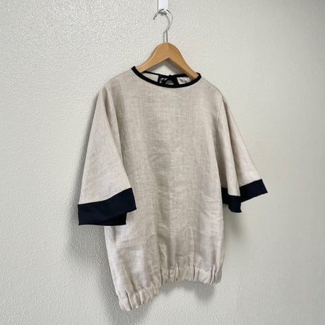 ito fukuoka volume sleeve linen tops