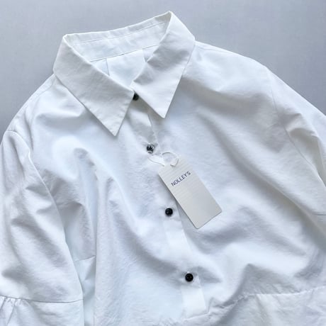 タグ付き未使用品/ 2025 / NOLLEY'S ウォッシャブル切替プリーツブラウス
