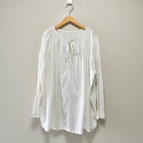 2024SS / nest Robe UpcycleLino 近江晒目メニーギャザースモック