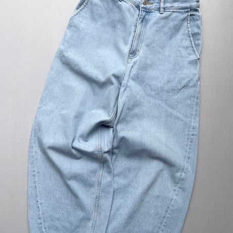 MACKINTOSH PHILOSOPHY カーブワイドデニムパンツ 【ブリーチ】