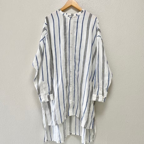 2023SS / nest Robe リネンマルチストライプシャツ
