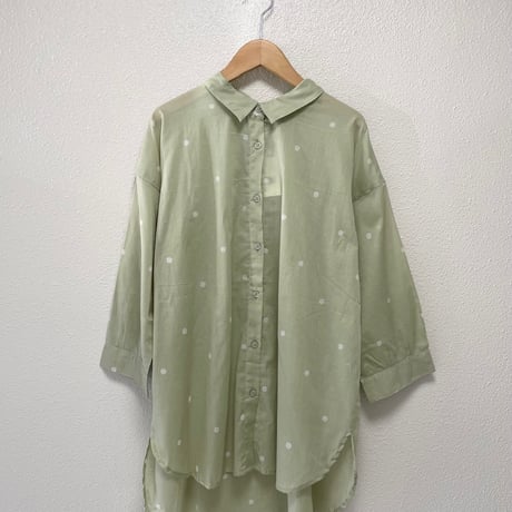 【3色展開】select ドット柄コットンチュニック