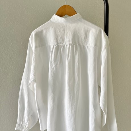 販売継続品 / 中川政七商店 手織り麻を使ったフリルシャツ