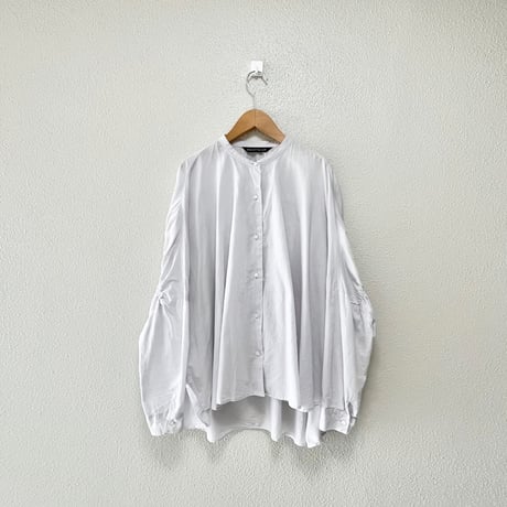 販売継続品 / mizuiro ind  バックギャザーワイドシャツ