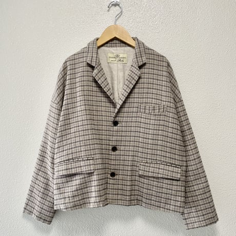nest Robe 撚り杢チェックジャケット