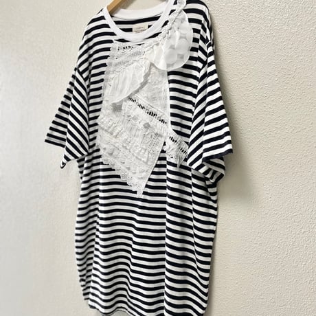 2025SS / 人気完売品 BEAMS BOY 【別注】TORI-TO  バイアス フリル BIG Tシャツ