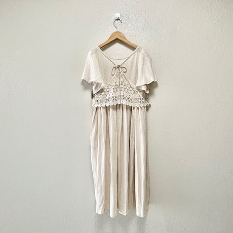 タグ付き未使用品 / ADIEU TRISTESSE レースビスチェ リネンワンピース