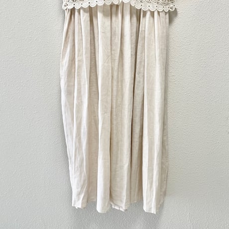 タグ付き未使用品 / ADIEU TRISTESSE レースビスチェ リネンワンピース