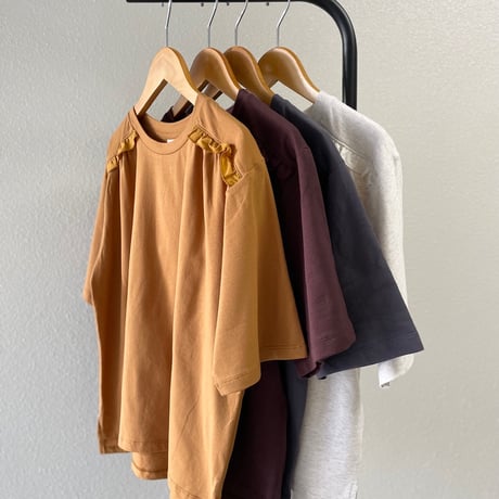 【4色展開】select 肩フリルデザインカットソー