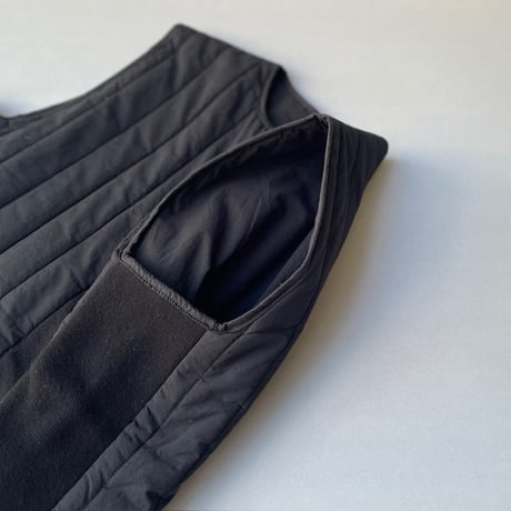 2024AW / mao made キルトｘニット切替え中綿ベスト
