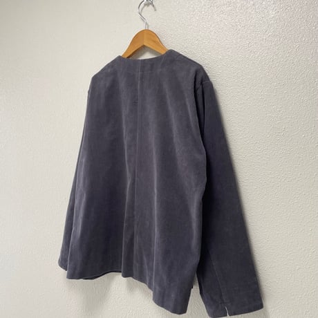 STAMP AND DIARY コットンコーデュロイ ノーカラージャケット