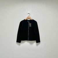agnès b.  コットン メルトン 長袖  カーディガンプレッション”Le Classique”