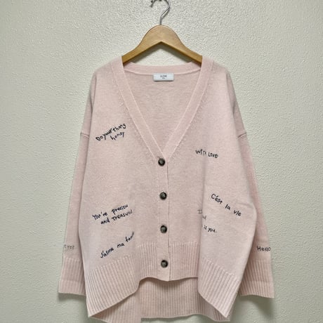 2024AW / SLOBE IENA embroidery カーディガン