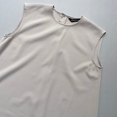 mizuiro ind ノースリーブAラインワンピース【サンドベージュ】