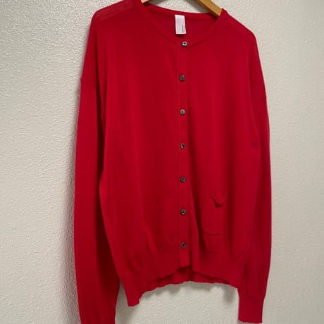 2023AW / 1dozen かぐれ 丸首ニットカーディガン
