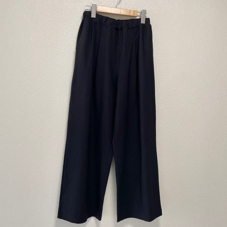 2023AW / grin ハーフトリコットコクーンパンツ【ブラック】