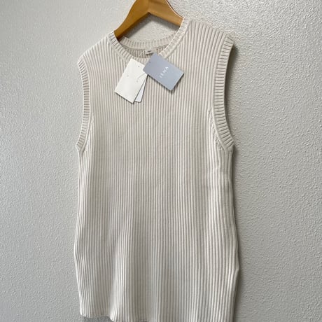 タグ付き未使用品 / IENA  オーガニックコットンリブベスト