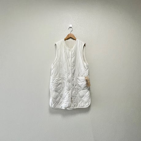 2024AW / タグ付き未使用品 MidiUmi  キルティングリバーシブルベスト 【ホワイト】