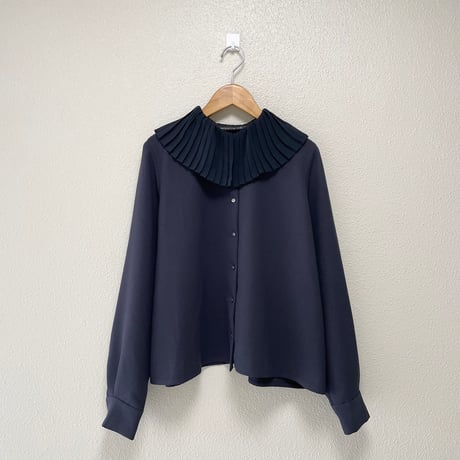 2024AW / 人気完売品 mizuiro ind プリーツカラーシャツ