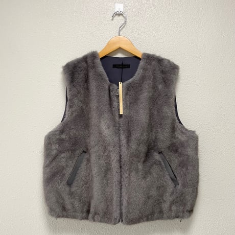 タグ付き未使用品 / 2025AW / vivapresto ファーベスト 【グレー】