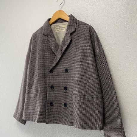nest Robe ウールコットン ガンクラブチェックジャケット