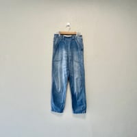 販売継続品 / GRANDMA MAMA DAUGHTER ライトデニムサイドジップテーパードパンツ 【VINTAGE WASH】