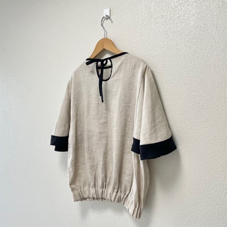 ito fukuoka volume sleeve linen tops