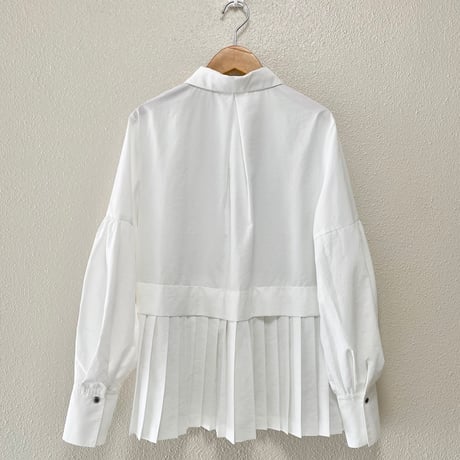 タグ付き未使用品/ 2025 / NOLLEY'S ウォッシャブル切替プリーツブラウス