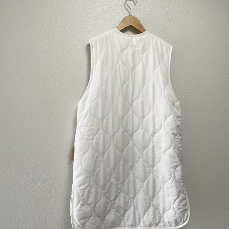 2024AW / タグ付き未使用品 MidiUmi  キルティングリバーシブルベスト 【ホワイト】