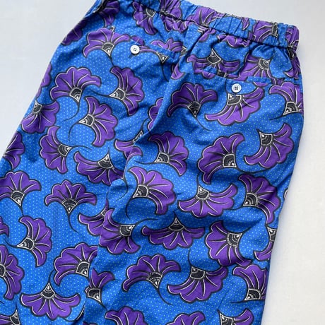 LE GLAZIK ドローストリングパンツ 【ブルー size34】