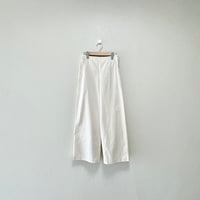 IENA コットンリネンオックスワイドパンツ
