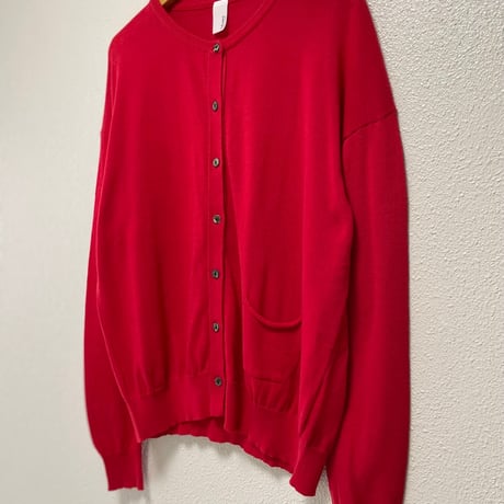 2023AW / 1dozen かぐれ 丸首ニットカーディガン