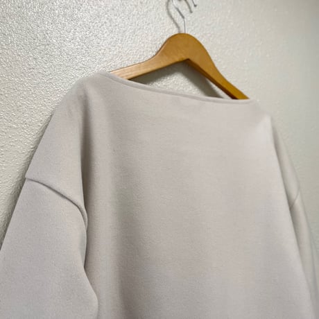 mizuiro ind ダブルジャージ ボートネック ワイドプルオーバー