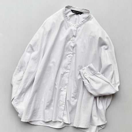 販売継続品 / mizuiro ind  バックギャザーワイドシャツ