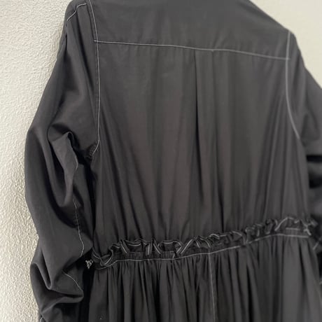 COMME des GARCONS Noir Kei Ninomiya ベルト スリーブ ノーカラーワンピース