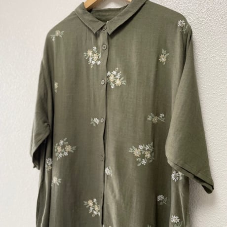 【3色展開】select 花刺刺繍入りジャカードワンピース
