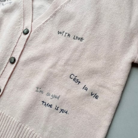 2024AW / SLOBE IENA embroidery カーディガン