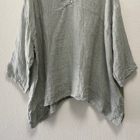 nest Robe リネン先染めガーゼビッグブラウス